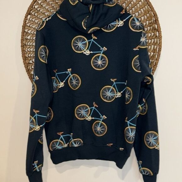 Fox Amsterdam  bicycle capital of the world blue hooded sweatshirt size small - Picture 6 of 6